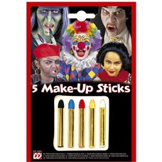 Halloweenaccessoires 5 make-up stiften