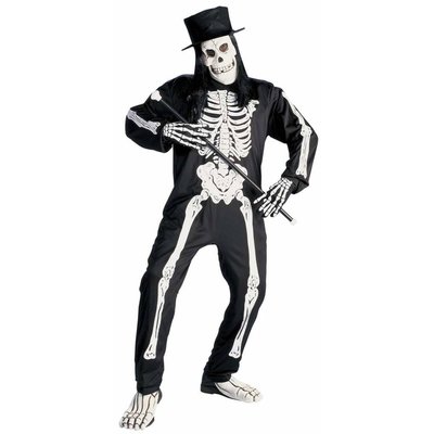 Halloweenkleding skelet met goede manieren