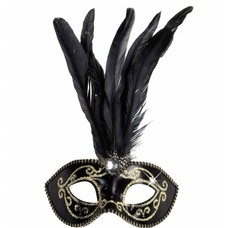 Halloweenaccessoires glitter oogmasker met stenen goud