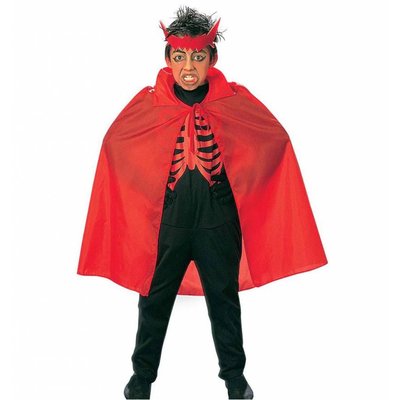 Rode kinder Halloween mantel