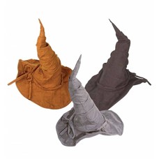 Halloweenaccessoires: Suede-look heksenhoed