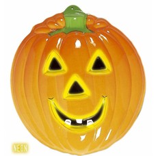 Halloweenaccessoires grote pompoen wanddecoratie 58x50 cm