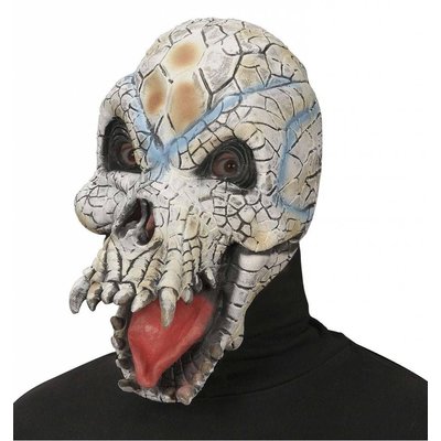 Halloweenaccessoires masker reptiel schedel