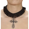 Choker met kruisje voor Halloween