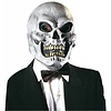 Halloweenaccessoires masker schedel in goud of zilver