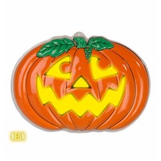 Halloweenaccessoires pompoen decoratie 3d neon 56x41 cm