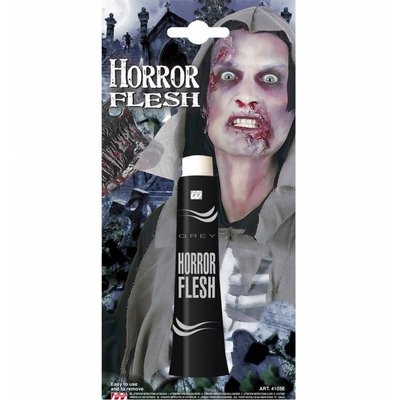 Halloweenaccessoires tube grijs horror vlees