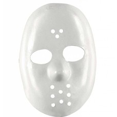 Halloweenaccessoires hockey masker wit