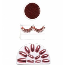 Halloweenaccessoires make-up set rood