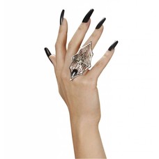 Halloweenaccessoires: Ring met spinnenweb