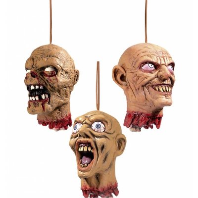 Onthoofde hoofden als Halloween horror decoratie