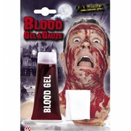 Halloweenaccessoires maxi tube bloedgel met gaas