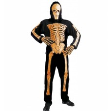 Halloweenkleding 3d neon skelet