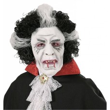 Halloweenmasker: Vampiers masker met pruik