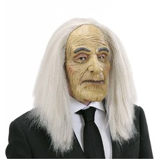 Halloweenmasker: Butler masker met pruik