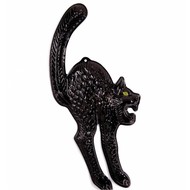 Halloweenaccessoires wanddecoratie zwarte kat lichtgevend in donker 3d