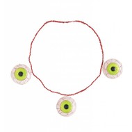 Halloweenaccessoires ketting met ogen