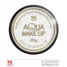 Halloweenaccessoires aqua make-up 15g wit