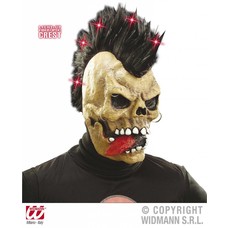 Halloweenaccessoires verlicht schedelmasker