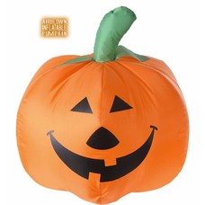 Halloweenaccessoires: Opblaasbare pompoen met luchtcompressor (45 cm)