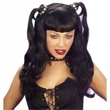 Halloweenaccessoires: Pruik Dominatrixia