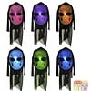 Halloweenaccessoires masker schedel meerkleurig lichtgevend Led