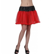 Halloweenaccessoires petticoat zwart met rood