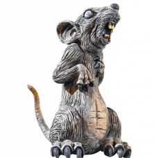 Halloweenaccessoires staande rat 32cm