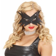 Halloweenaccessoires oogmasker ster zwart