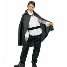 Halloweenkleding: Zwarte cape (kind)