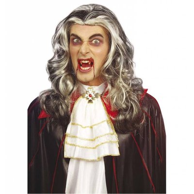 Vampierpruik met lang haar voor Halloween
