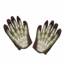 Halloweenaccessoires: Handschoenen skelet