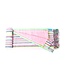 kikoy strandlaken multi stripes pink 170x95cm