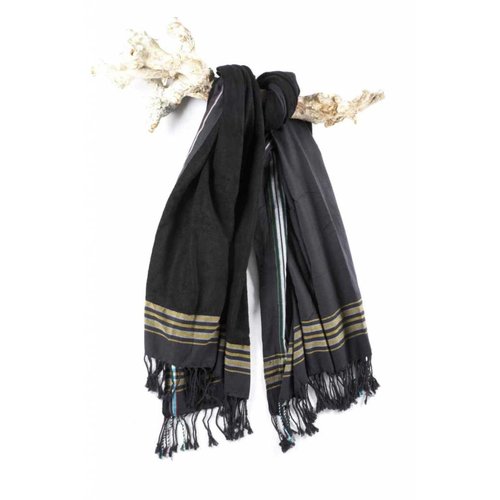 PURE Kenya kikoy strandlaken Usiku black PURE Kenya kikoy strandlaken Usiku black