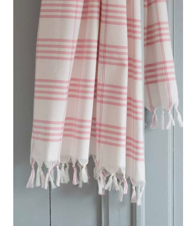 biologische hamamdoek poederroze 170x100cm