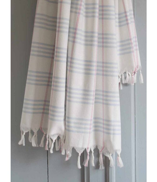 biologische hamamdoek lichtblauw 170x100cm