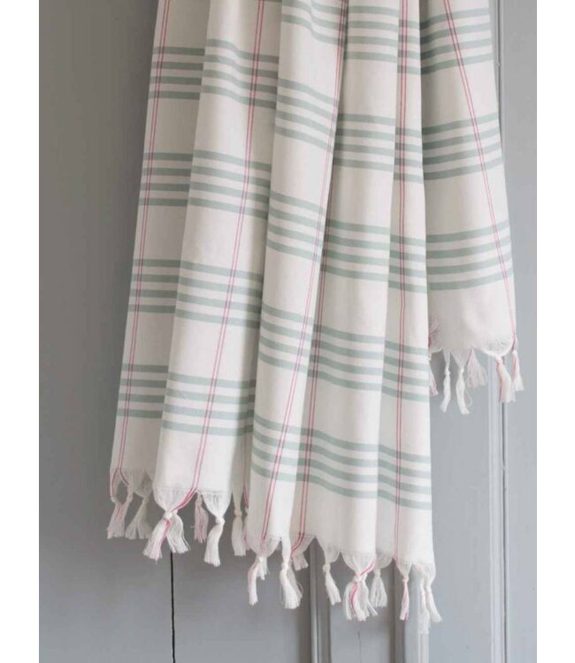 biologische hamamdoek grijsgroen 170x100cm