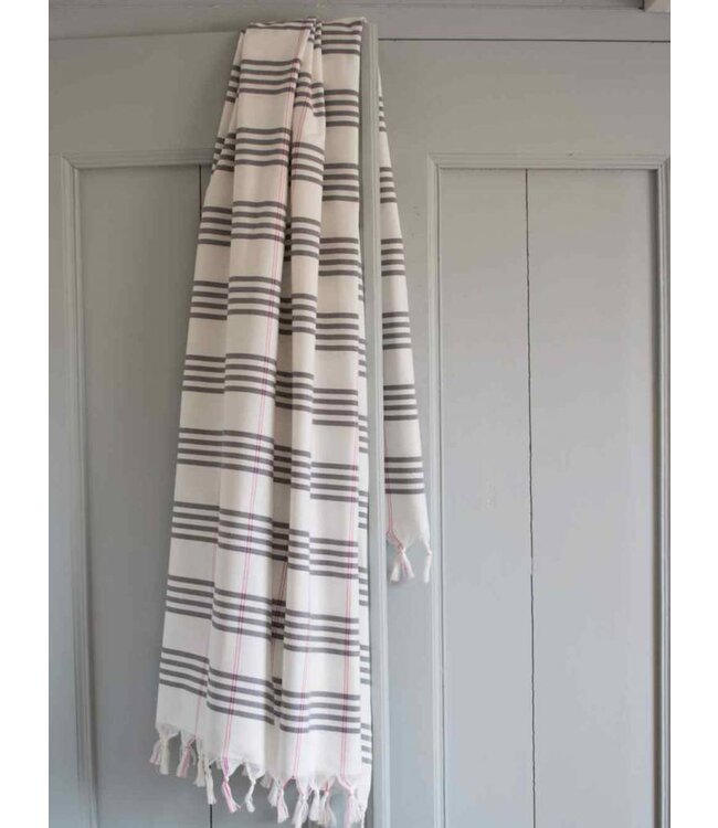 biologische hamamdoek donkergrijs 170x100cm