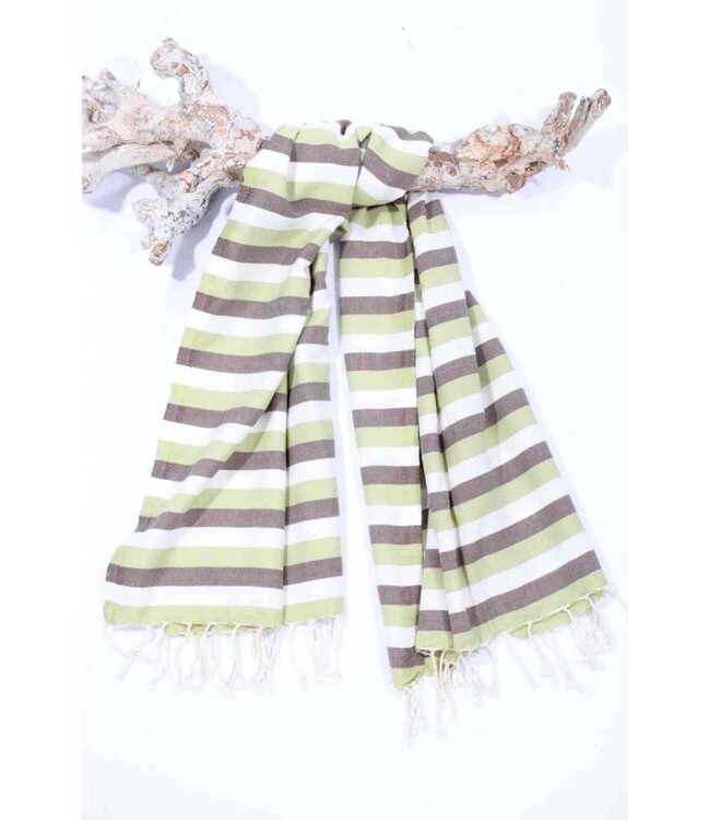 kids hamamdoek multi green brown 140x70cm