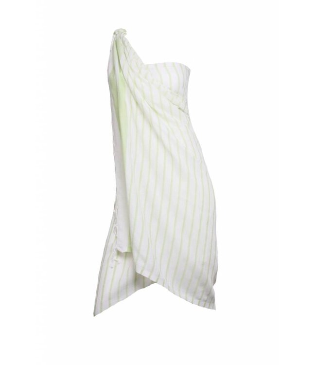 pareo amamdoek Aquastreeps green 190x90cm