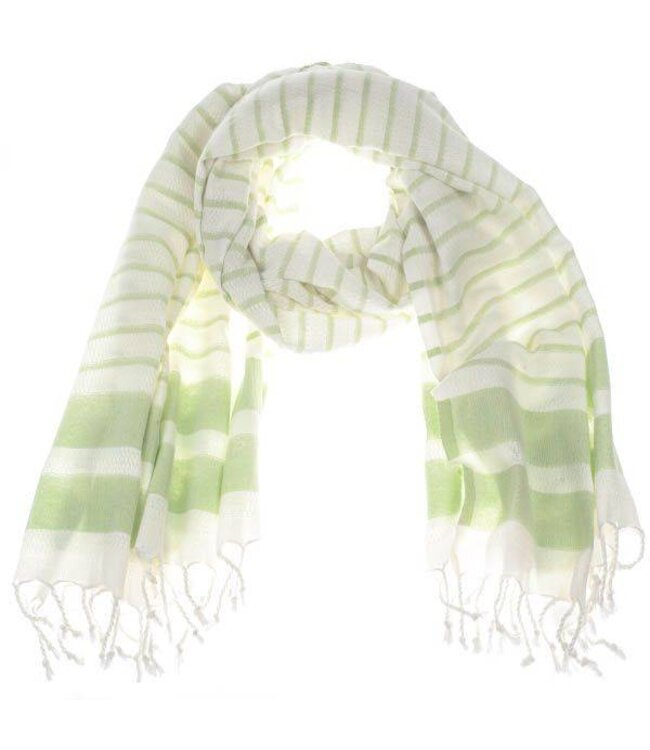 pareo amamdoek Aquastreeps green 190x90cm