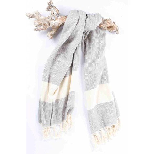 Call it Fouta! hamamdoek Herringbone gray Call it Fouta! hamamdoek Herringbone gray