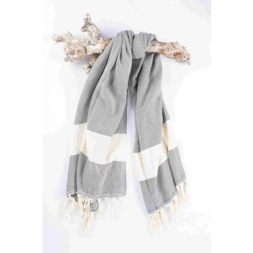 Call it Fouta! hamamdoek Herringbone antracite Call it Fouta! hamamdoek Herringbone antracite