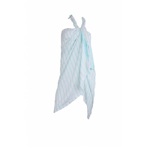 Hamams own hamamdoek Aquastreeps light blue Hamams own hamamdoek Aquastreeps light blue