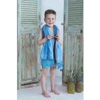 kikoy kinder strandlaken blue jeans