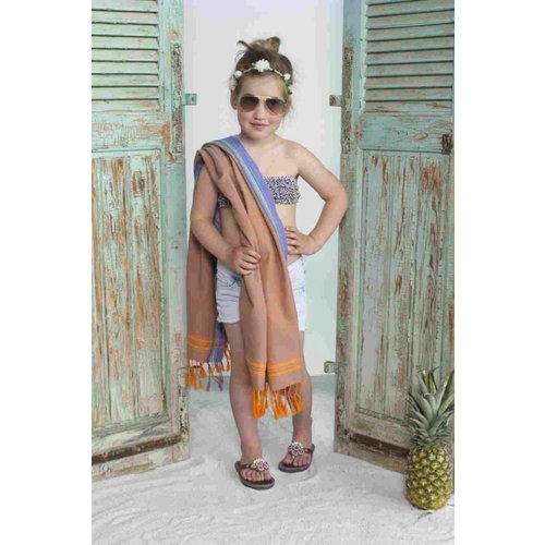 PURE Kenya kikoy kinder strandlaken Kola orange PURE Kenya kikoy kinder strandlaken Kola orange