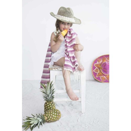 Call it Fouta! kids hamamdoek multi light purple