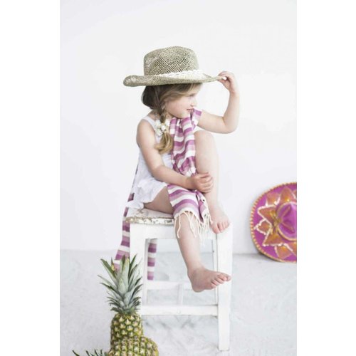 Call it Fouta! kids hamamdoek multi light purple Call it Fouta! kids hamamdoek multi light purple