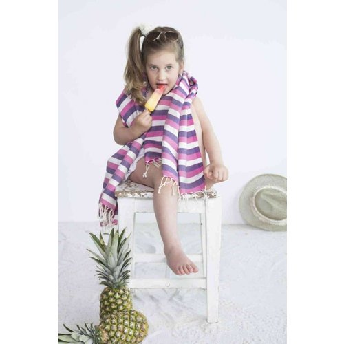 Call it Fouta! kids hamamdoek multi purple pink Call it Fouta! kids hamamdoek multi purple pink