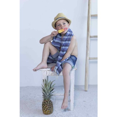 Call it Fouta! kids hamamdoek multi blue Call it Fouta! kids hamamdoek multi blue